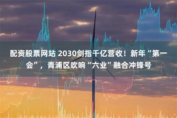 配资股票网站 2030剑指千亿营收！新年“第一会”，青浦区吹响“六业”融合冲锋号